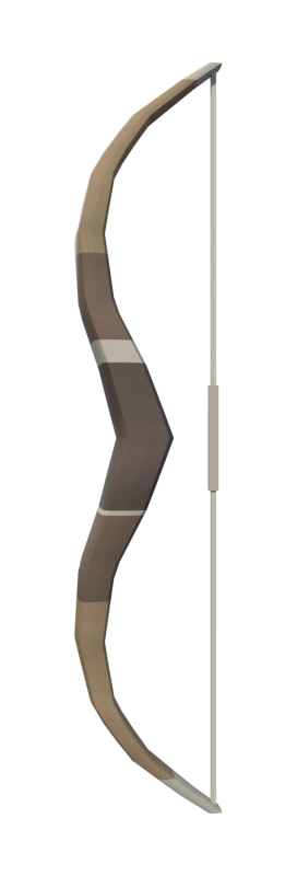 Hunter's Recurve Bow & Arrow render