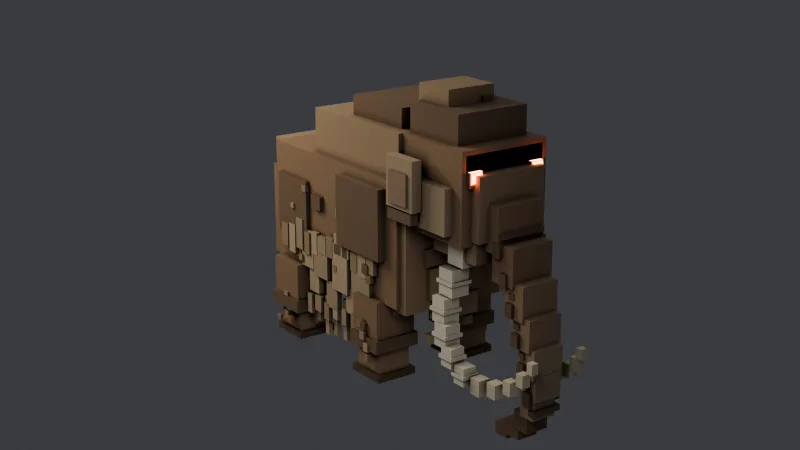 Woolly Mammoth studio hero render